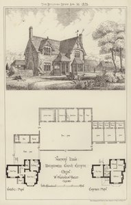 Keepers Lodge, Broadwell Grove Estate, Oxon (rytina) od English School