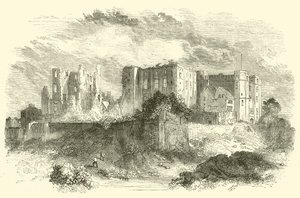 Kenilworth Castle (rytina) od English School