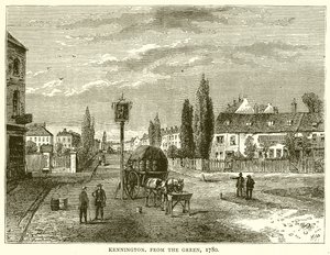Kennington, ze Zeleného, 1780 od English School