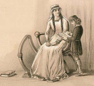 Král Alfréd a jeho nevlastní matka od English School