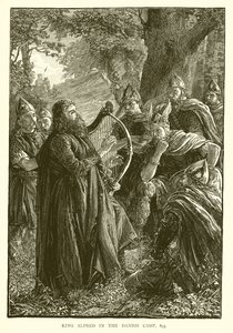 Král Alfred v dánském táboře, 895 od English School