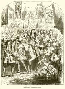 král Karel II. vjezd do Londýna od English School