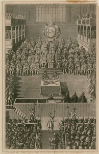 Král Karel I. před Nejvyšším soudem ve Whitehallu, 1648 od English School