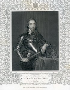 Král Karel První, vyrytý H. Robinsonem podle Van Dycka, 19. století od English School
