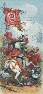 Král Edward III v bitvě u Crecy od English School