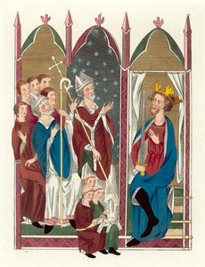 King Edward I (barevná rytina) od English School