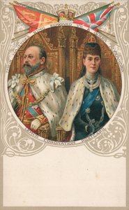 Král Edward VII a královna Alexandra od English School