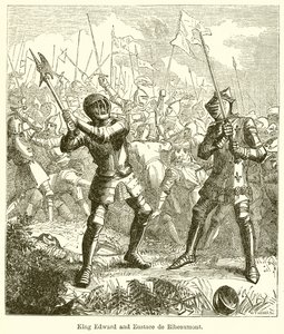 Král Edward a Eustace de Ribeaumont od English School