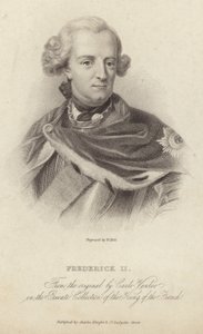 Pruský král Fridrich II od English School