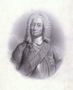 King George II (rytina) od English School