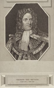 Král Velké Británie a Irska Jiří II od English School
