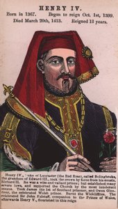 Král Jindřich IV (barevná rytina) od English School