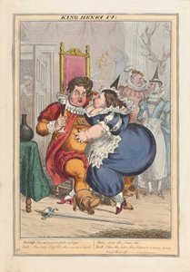 King Henry IV, pub. 1827 (ručně kolorovaná rytina) od English School