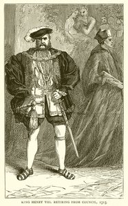 Král Jindřich VIII odchází z Rady, 1515 od English School