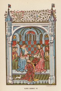 Král Jindřich VI (barevná litografie) od English School