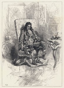 Francouzský král Ludvík XVI., osamělý a se zlomeným srdcem (rytina) od English School