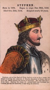 King Stephen (barevná rytina) od English School