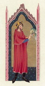 King Stephen (barevná rytina) od English School