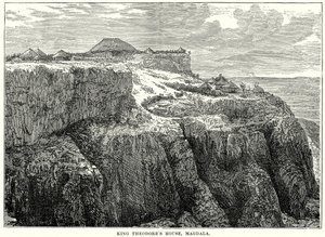 Dům krále Theodora, Magdala (rytina) od English School