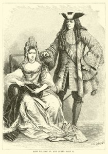 Král Vilém III a královna Marie II od English School