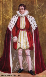 Král Vilém IV (barevné lito) od English School