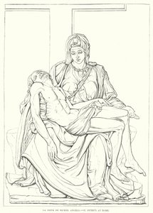 La Pieta Di Michelangelo, Svatý Petr v Římě (rytina) od English School