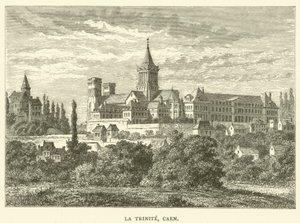 La Trinite, Caen (rytina) od English School