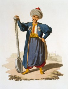 Naběračka, 1818 (barevná akvatinta) od English School