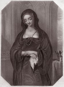Lady Grey (Henry VI) (Henry VI) (Elizabeth Woodville) v - „“ Galerie des femmes de Shakespeare, sbírka čtyřiceti pěti vážných portrétů raných londýnských umělců, obohacená kritickými a literárními poznámkami“““ kolem roku 1838 – od „ Galerie žen z od English School
