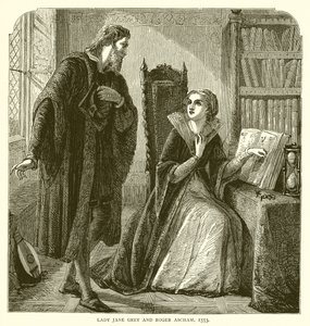 Lady Jane Gray a Roger Ascham, 1553 od English School