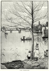 Jezero Wendouree (rytina) od English School