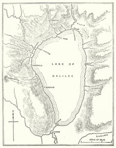 Galilejské jezero (rytina) od English School
