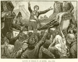 Přistání George IV v Howth od English School