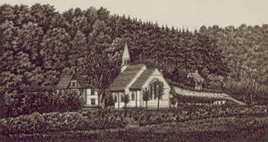 Langrish Church (litografie) od English School