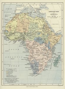 Jazyková mapa Afriky od English School