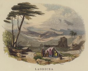 Laodicea (barevná rytina) od English School