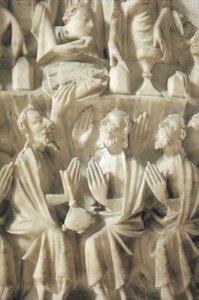 Poslední večeře, detail (alabastr) od English School