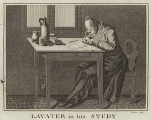 Lavater ve své pracovně od English School