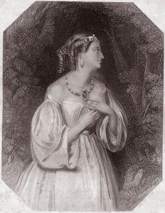 Lavinia, dcera Tita, snoubenky Bassianovy (Titus Andronicus nebo La Tres Lamentable Roman Tragedie od Tita Andronicus) v - Shakespearově galerii žen, sbírce čtyřiceti pěti vážných portrétů raných londýnských umělců, obohacených o kritiku od English School
