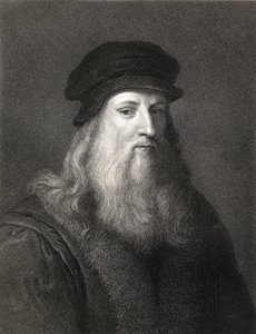 rytina Leonarda da Vinci (1452-1519) od English School