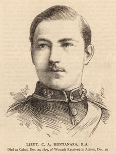 Poručík CA Montanara, RA (rytina) od English School