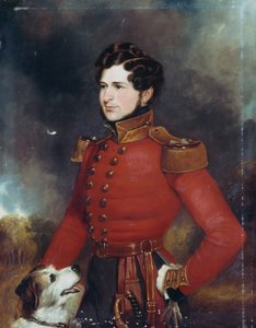 Poručík Edward Hope Smith Bowdich (1822-82) kolem roku 1840 od English School