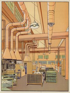 Light Engineering Factory (barevná litografie) od English School