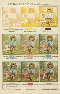 Litografie: Chromolitografie od English School