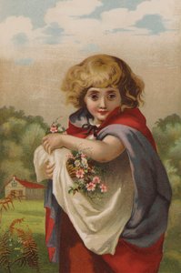 Malá pomněnka (chromolitho) od English School