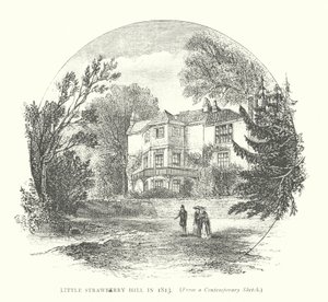 Little Strawberry Hill v roce 1813 (rytina) od English School