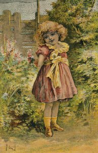 Lizzy (barevná litografie) od English School