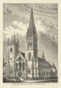 Katedrála Llandaff, z jihozápadu od English School