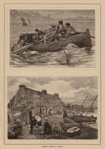 Lov humrů, Francie (rytina) od English School