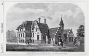 London School-Board Schools, Forest Hill (rytina) od English School